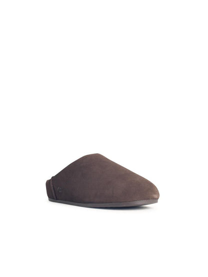 UGG – Elea Slip-On – Braune Lederpantoffeln