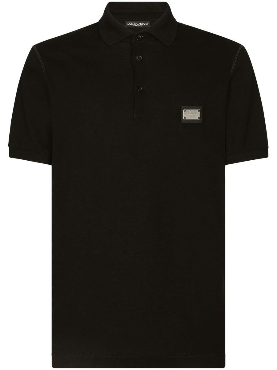 Dolce &amp; Gabbana Poloshirt aus Baumwolle mit Logo