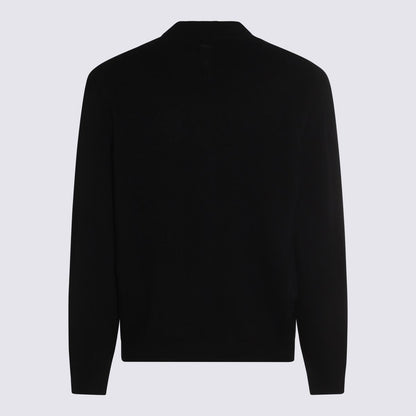 Canali Schwarzer Wollstrick