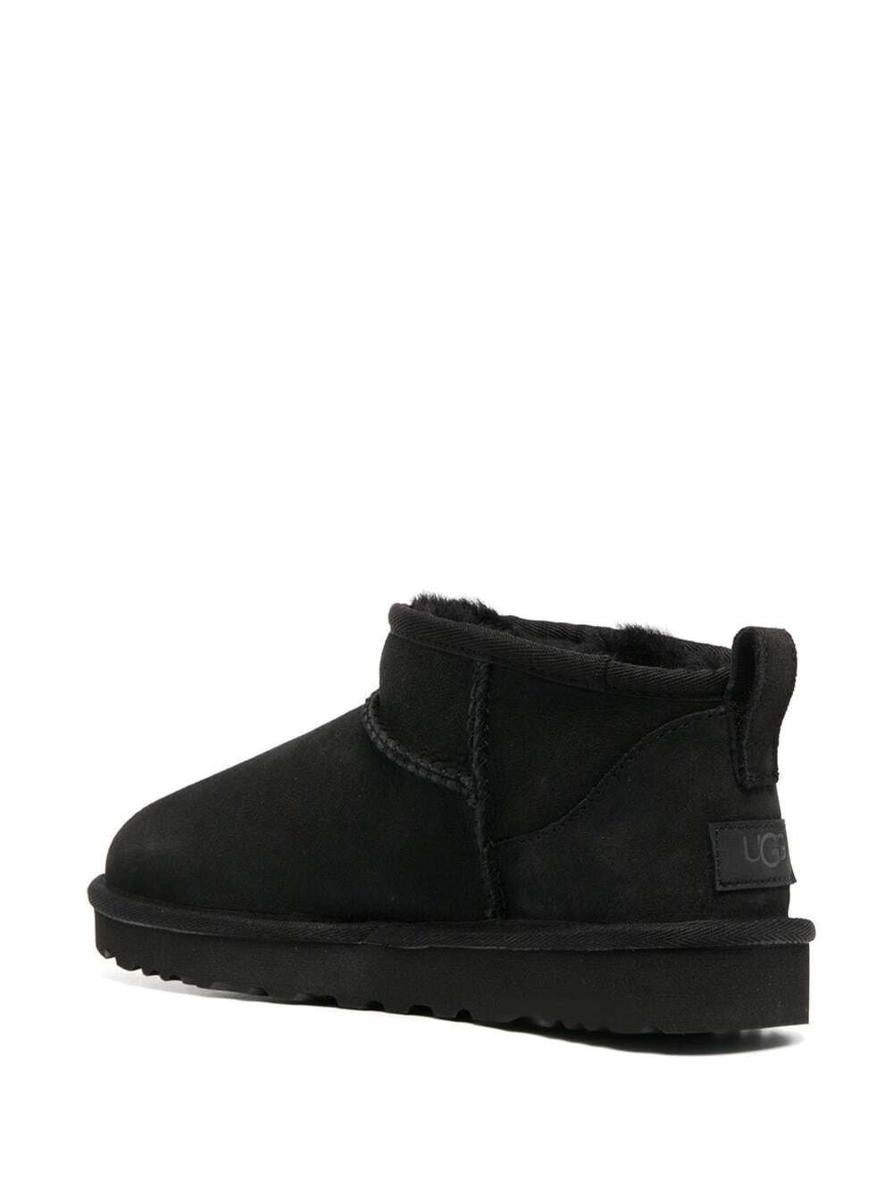 Schwarze „Ultra Mini“-Stiefel aus Wildleder für Damen