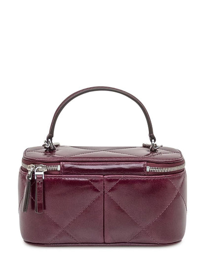 Tory Burch – Burgunderrote Kosmetiktasche von Tory Burch