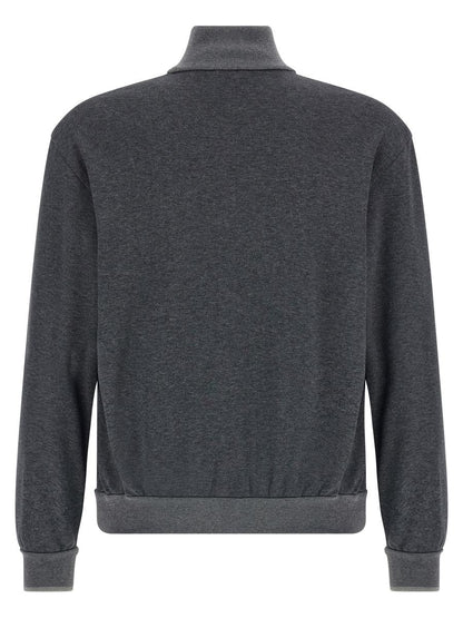 Brioni – Sweatshirt aus Piqué-Baumwolle