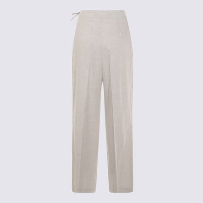Eleventy – Graue Hose aus Leinen und Wolle