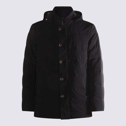 Dunkelblaue Daunenjacke von Montecore