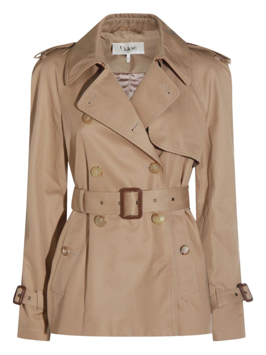 Chloé Kurzer Trenchcoat aus Baumwolle