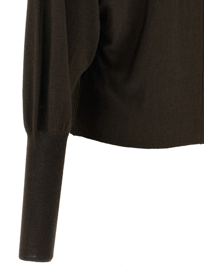 Nackter Wollpullover
