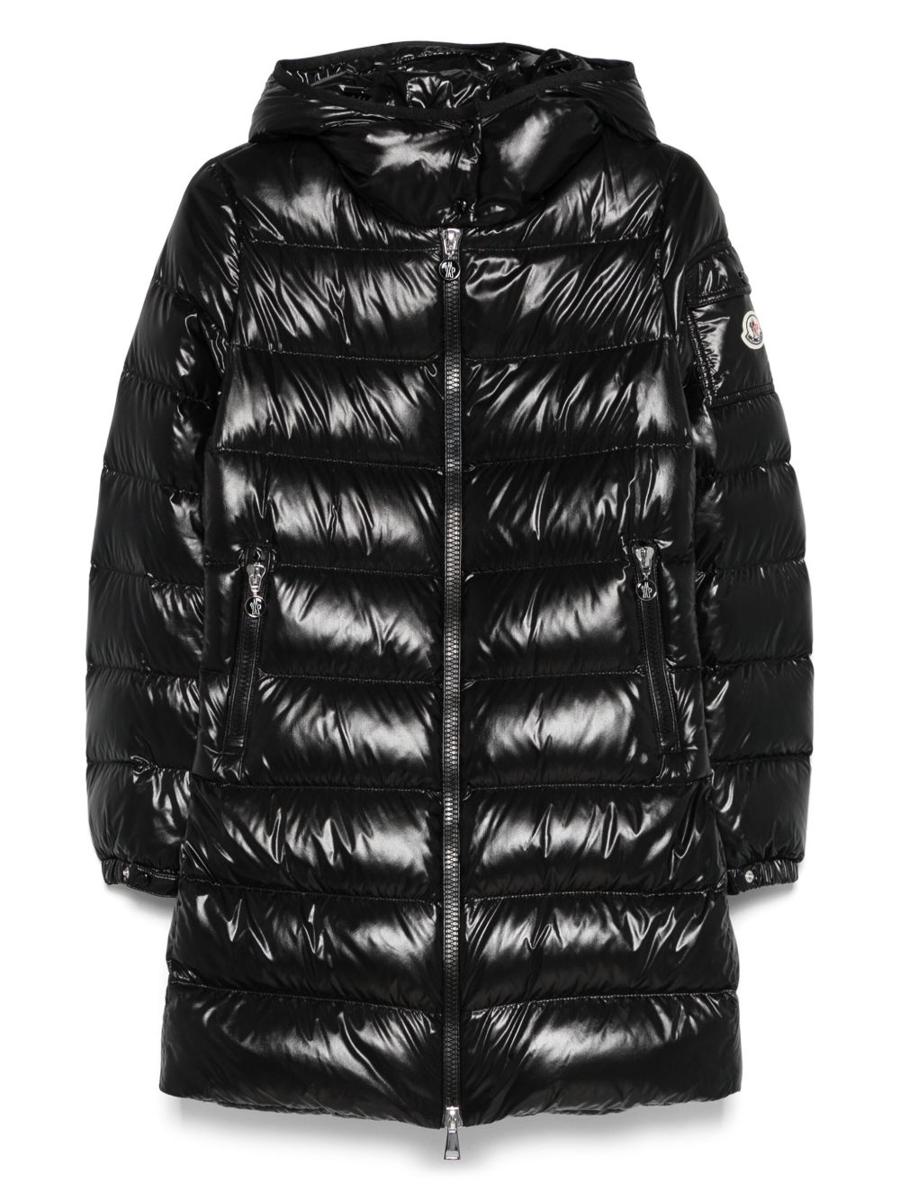Moncler – Schwarze, lange Daunenjacke „Courcelles“