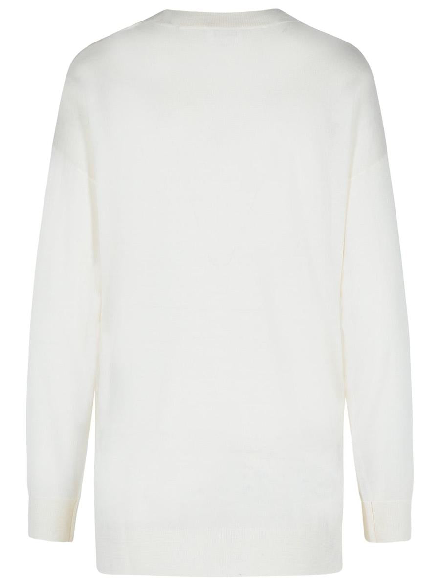 PAROSH „Over“ Pullover aus cremefarbener Wollmischung