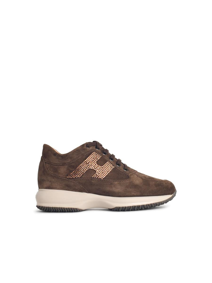Hogan „Interactive“ – Braune Wildleder-Sneaker