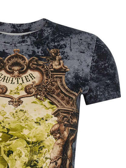 Jean Paul Gaultier T-Shirt „Das blaue Médaillon“.