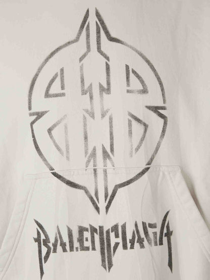 Balenciaga – Sweatshirt mit BB-Logo aus Metall