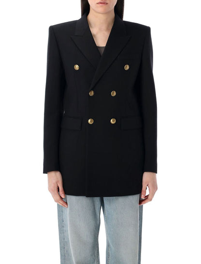 Jacke aus Wollgabardine von Saint Laurent