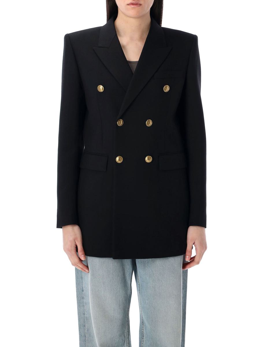 Jacke aus Wollgabardine von Saint Laurent