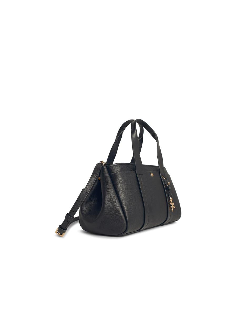 Michael Kors „Romee“ schwarze Ledertasche