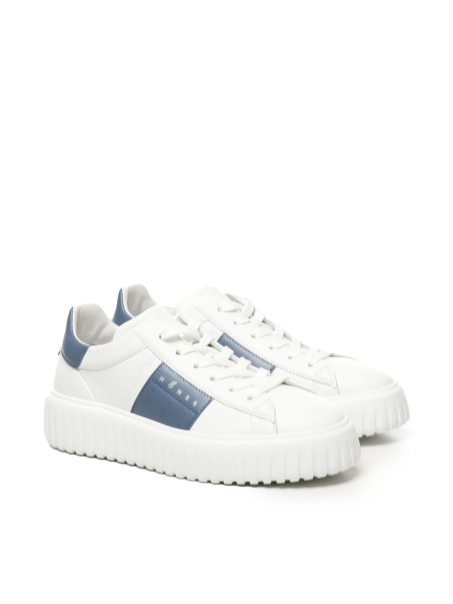 Hogan – Weiße Sneakers mit H-Streifen