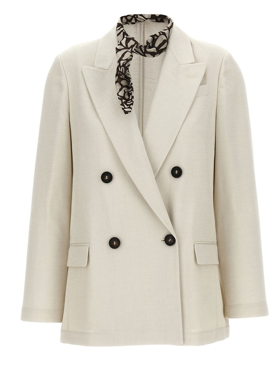 Brunello Cucinelli Lurex-Zweireiher-Blazer