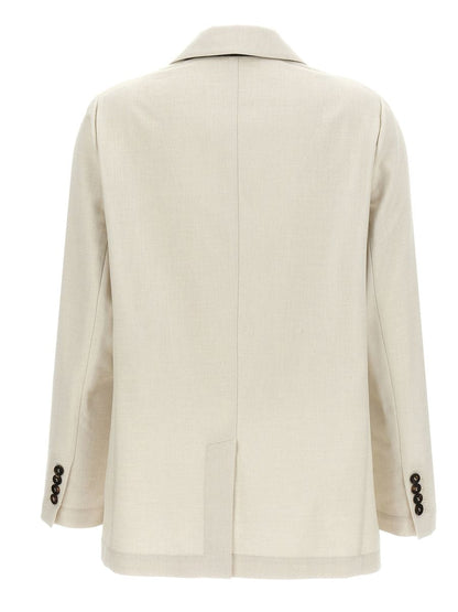 Brunello Cucinelli Lurex-Zweireiher-Blazer