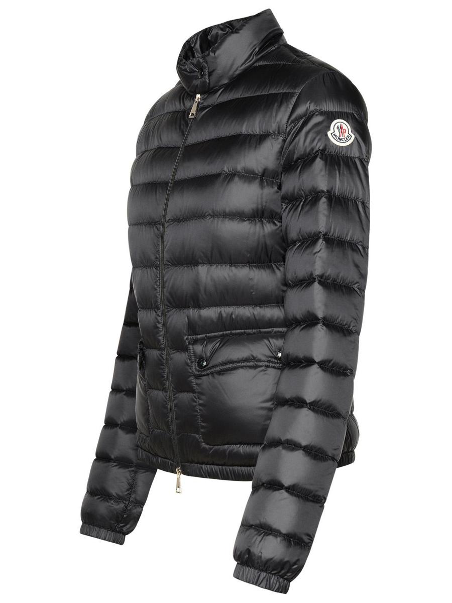 Moncler „Lans“ schwarze Daunenjacke aus Polyamid