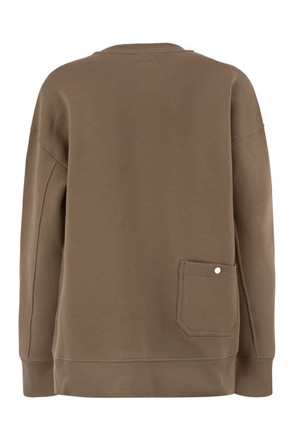 'S Max Mara Monza – Baumwoll-Sweatshirt mit Logo