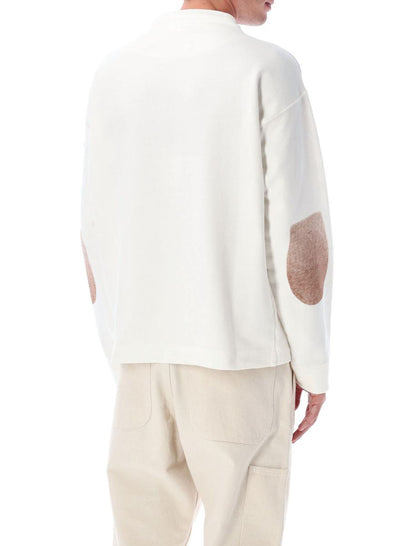 Stone Island Baumwoll-Sweatshirt mit Kraterkragen