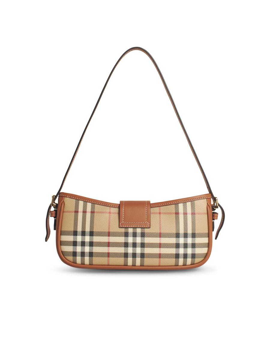 Burberry – Sling-Tasche aus beigefarbenem Leder