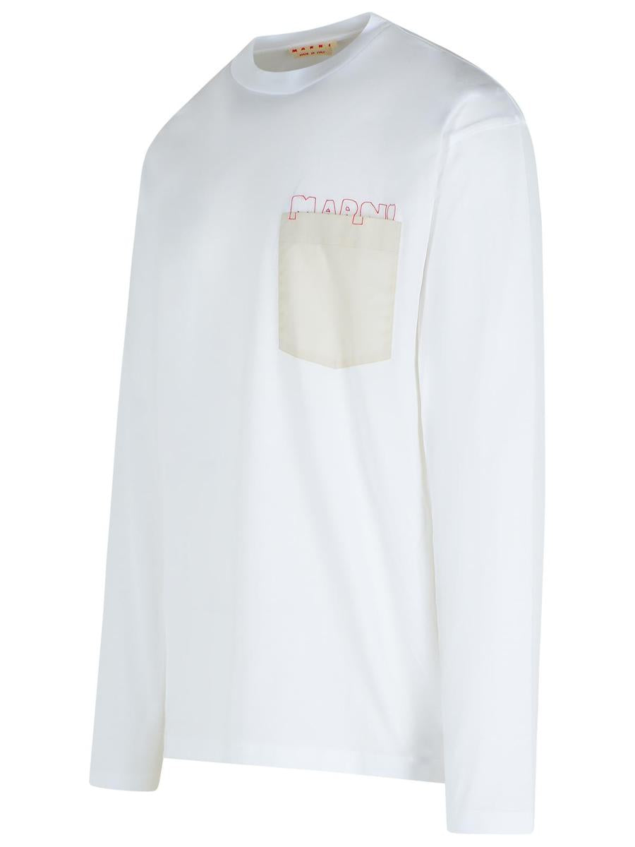 Marni Weißes Baumwoll-T-Shirt