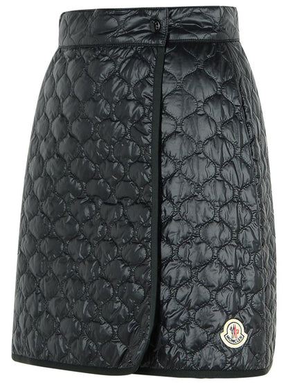 Moncler Schwarzer Polyamidrock