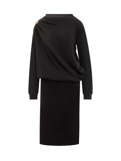 Fabiana Filippi Schwarzes Kleid mit Drapierung von Fabiana Filippi