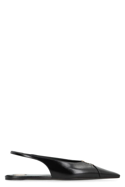 Saint Laurent Babylone Slingback-Ballerinas mit spitzer Zehenpartie