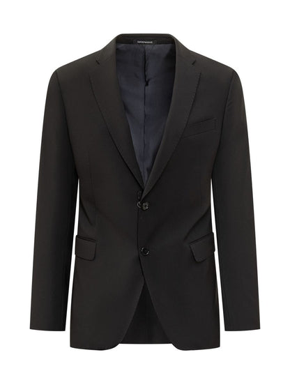 Emporio Armani Schwarzer einreihiger Blazer Emporio Armani