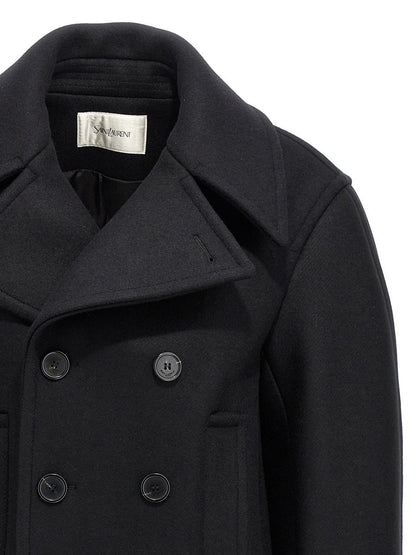 Saint Laurent – Übergroßer Caban-Mantel