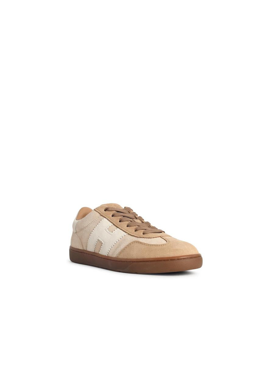 Hogan – Coole, beige Wildleder-Sneaker