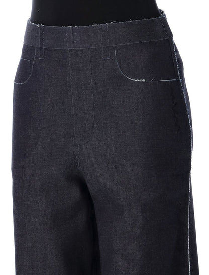Marni Stretch-Denim-Hose aus Trompe-l‘œil