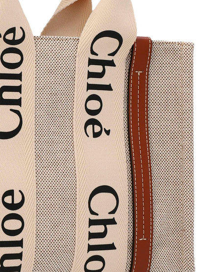 Chloé Woody Kleine Canvas-Tasche