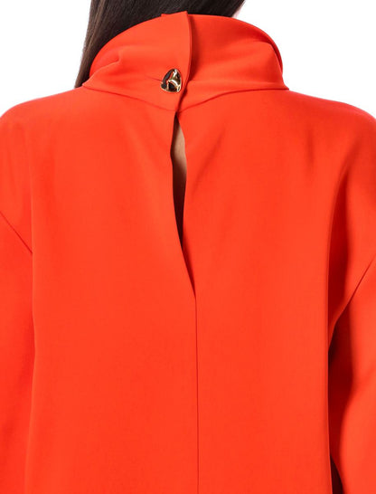 Carven Doppelsatinbluse