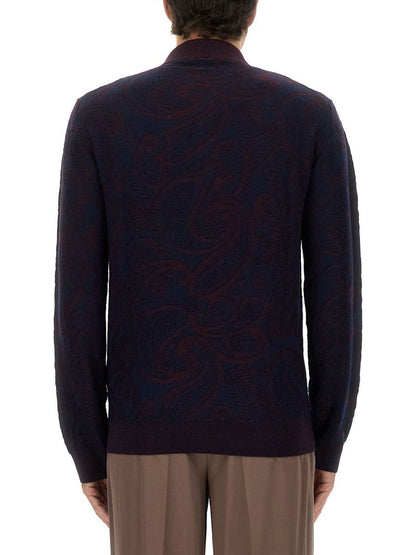 Etro Langarm-Poloshirt