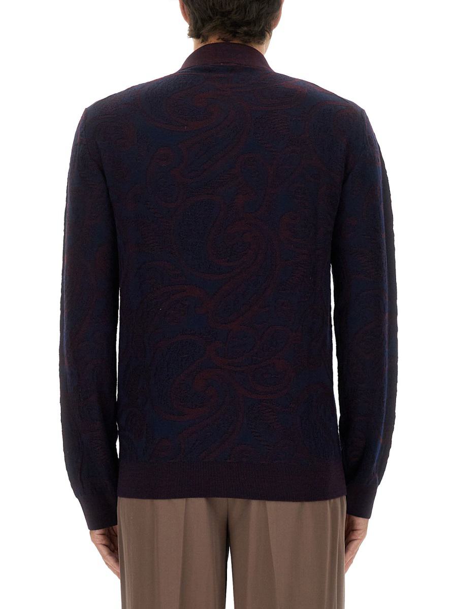 Etro Langarm-Poloshirt