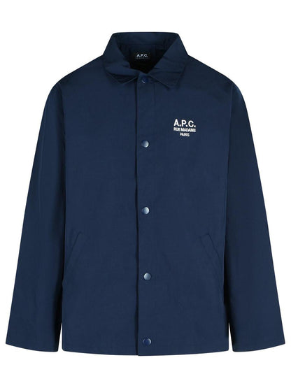 APC „Regis“ Marineblaues Hemd aus Polyestermischung