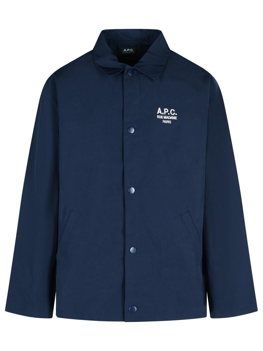 APC „Regis“ Marineblaues Hemd aus Polyestermischung