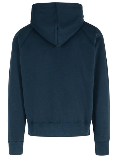 Blauer Baumwollpullover von Tom Ford