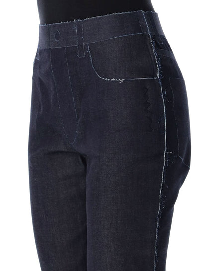 Marni Stretch-Denim-Hose aus Trompe-l‘œil