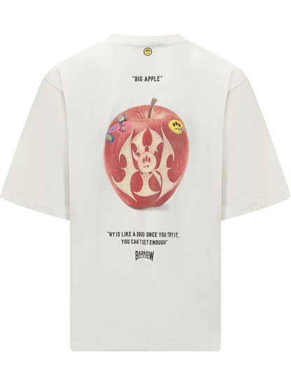 Barrow – Weißes Barrow-T-Shirt mit Tribal-Print