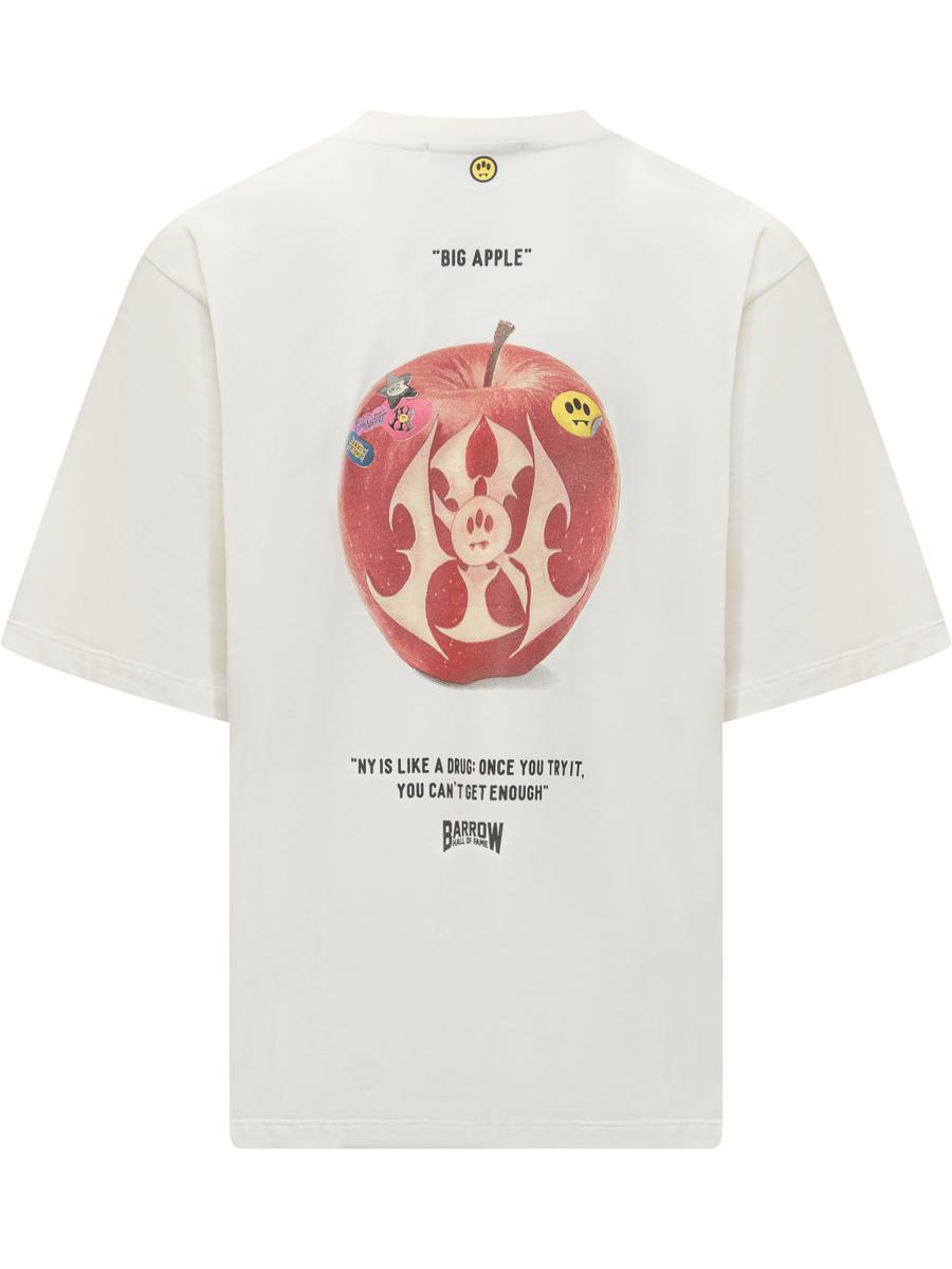 Barrow – Weißes Barrow-T-Shirt mit Tribal-Print