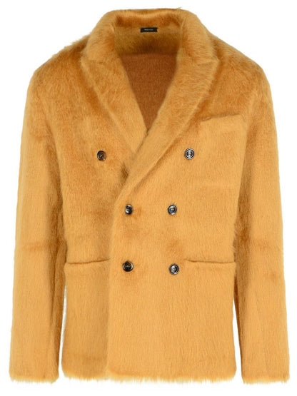 Tom Ford – Pullover aus Kaschmirmischung in Karamellbeige