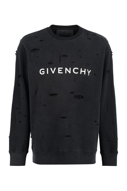 Givenchy Baumwoll-Sweatshirt mit Rundhalsausschnitt