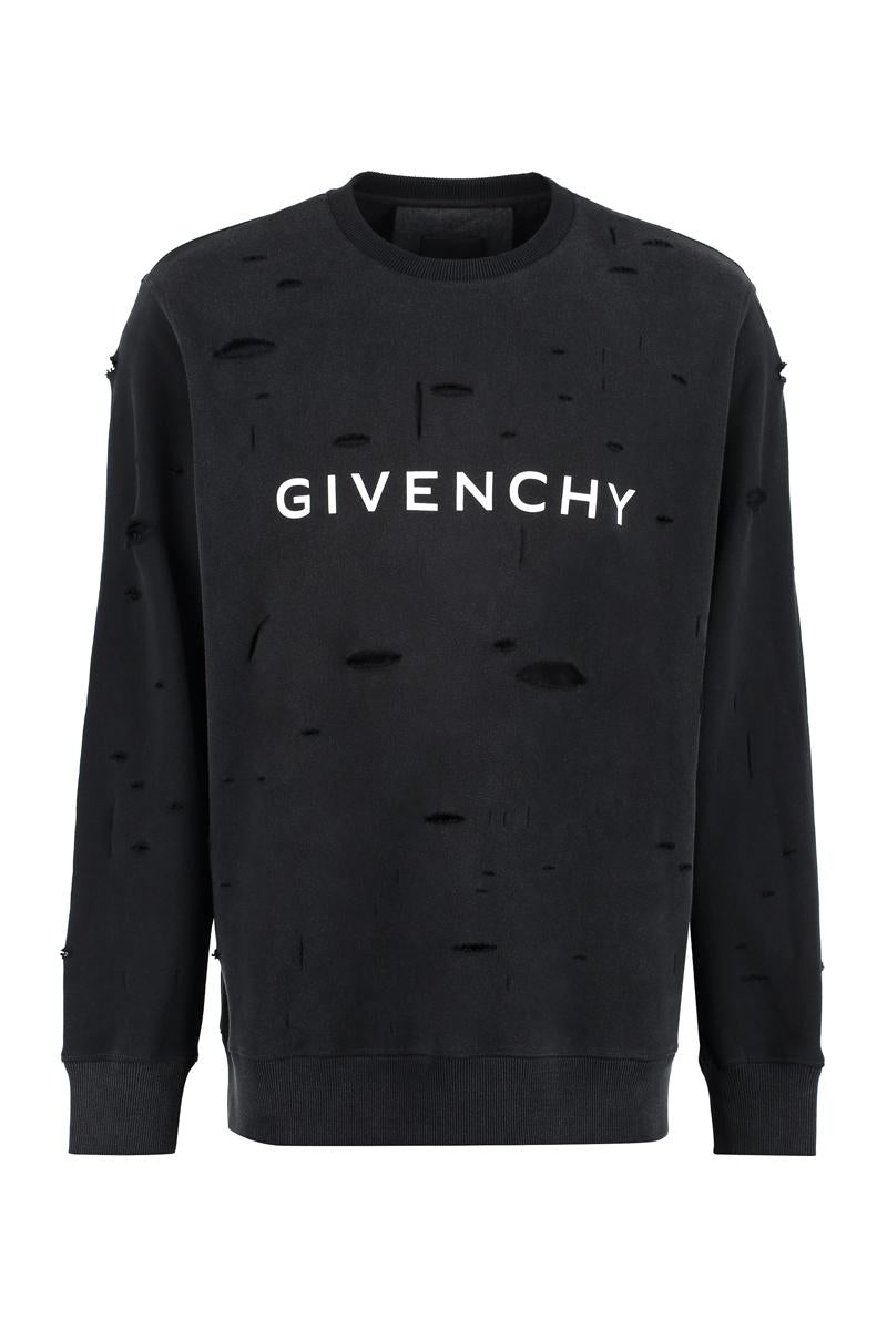Givenchy Baumwoll-Sweatshirt mit Rundhalsausschnitt