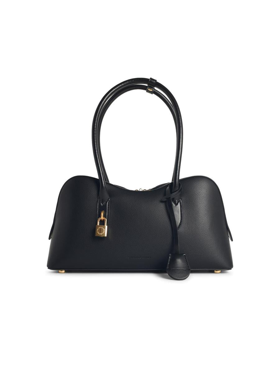 Stella McCartney – Mittlere Tasche „Ryder“ aus schwarzem veganem Leder