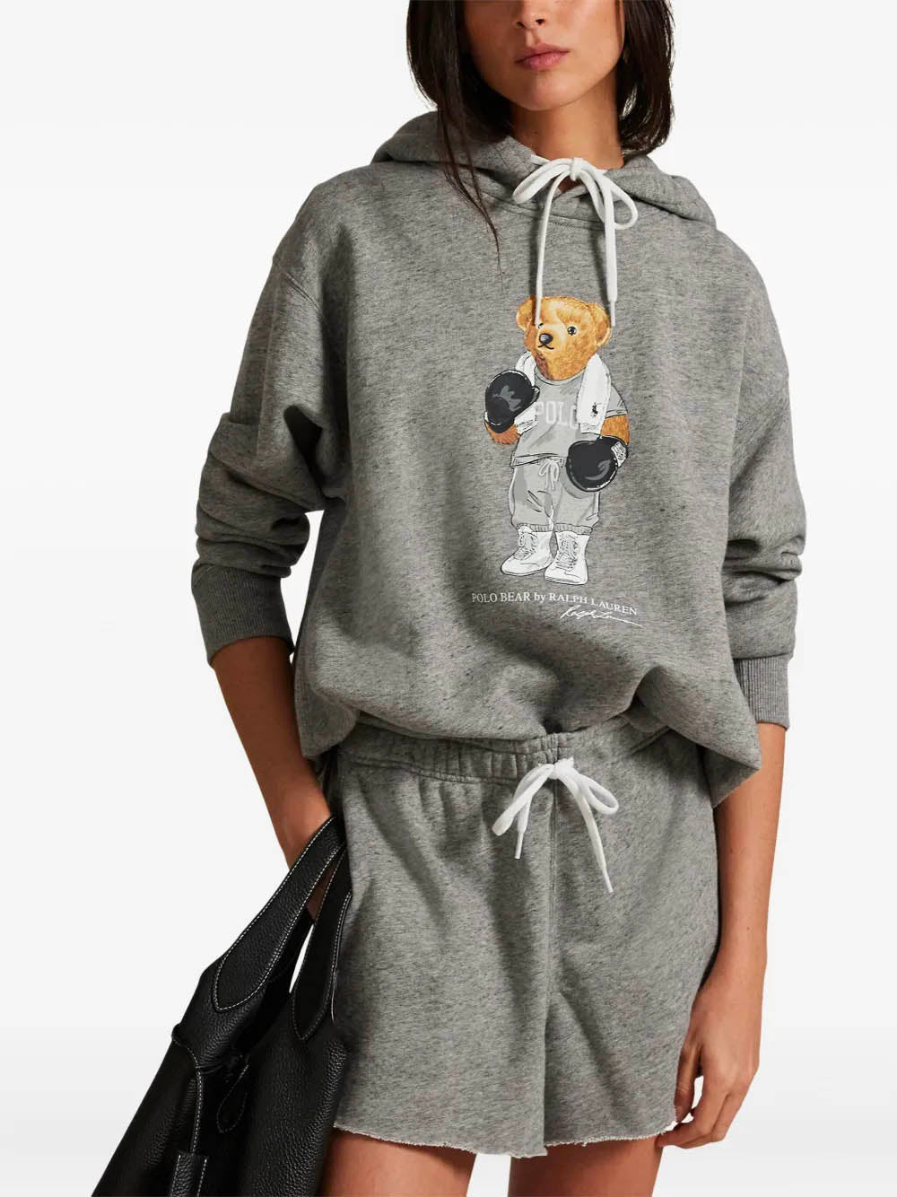 Fleece-Hoodie mit Polo Bear