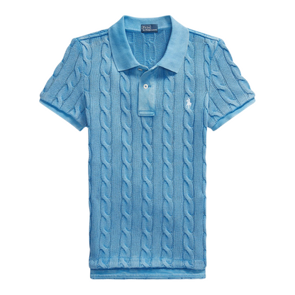 Polo Ralph Lauren – Poloshirt mit Zopfmuster