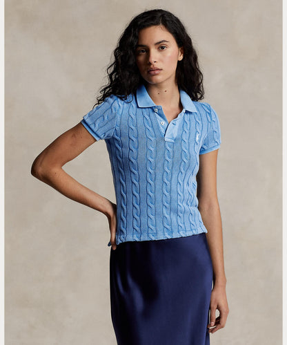 Polo Ralph Lauren – Poloshirt mit Zopfmuster